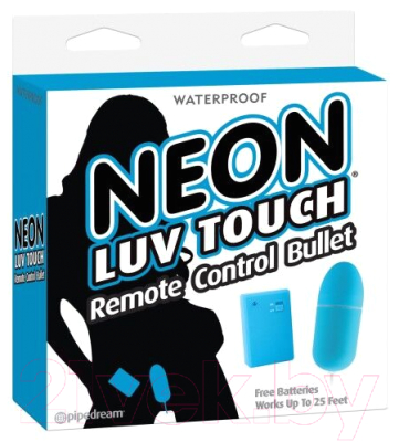 Виброяйцо Pipedream Neon Luv Touch Remote Control Bullet Blue / PD2674-14