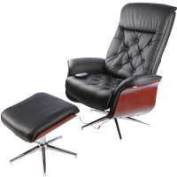 Массажное кресло Calviano 95 с пуфом (черный) - 