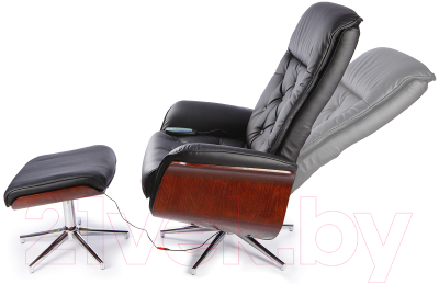 Массажное кресло Calviano 95 с пуфом (черный)
