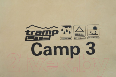 Палатка Tramp Camp 3 V2 / TLT-007s (Sand)