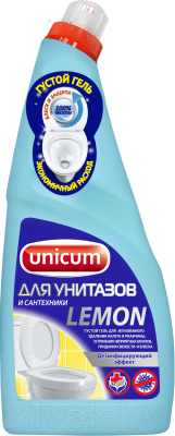 Чистящее средство для унитаза Unicum Лимон Гель (750мл)