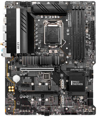 

Материнская плата MSI, Z590 Pro WiFi