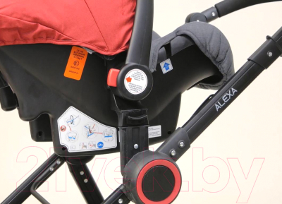 Детская универсальная коляска Lorelli Alexa 3 в 1 Luxe Black / 10021292186