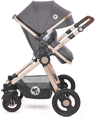Детская универсальная коляска Lorelli Alexa 3 в 1 Luxe Black / 10021292186