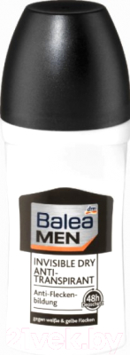 

Дезодорант шариковый Balea, Men Invisible Невидимая защита