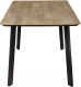 Миниатюра изображения товара Обеденный стол ОКА Майон 130x80x74 (дуб галифакс/черный)