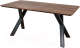 Миниатюра изображения товара Обеденный стол ОКА Катмай 160x85x75 (дуб мореный/черный)