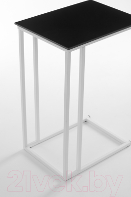 Приставной столик РасГар Престиж (черный/белый)