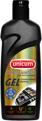 Чистящее средство для кухни Unicum Gel Жироудалитель (380мл)