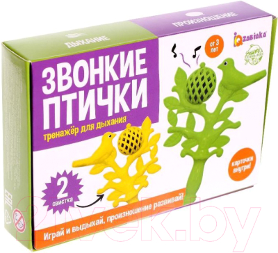 

Развивающий игровой набор Zabiaka, Звонкие птички. Тренажер для дыхания / 6302683