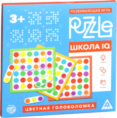 

Развивающая игра Puzzle, Школа IQ. Цветная головоломка / 5231511