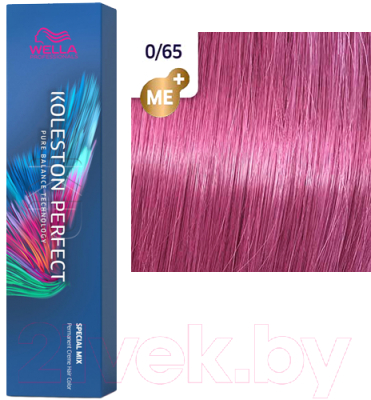 

Крем-краска для волос Wella Professionals, Розовый, Koleston Perfect ME+ 0/65