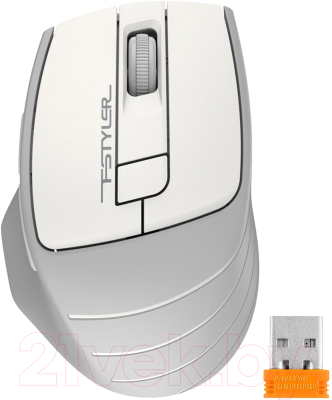 Мышь A4Tech Fstyler FG30S (белый/серый)