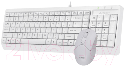 Клавиатура+мышь A4Tech Fstyler F1512 (белый)