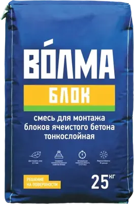Клей для блоков Волма Блок (25кг) - 