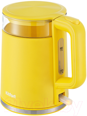 Электрочайник Kitfort KT-6124-5 (желтый)