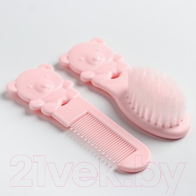 Набор для ухода за волосами детский Mum&Baby Мишка / 4591076 (розовый)