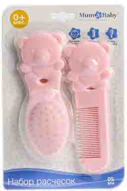 Набор для ухода за волосами детский Mum&Baby Мишка / 4591076 (розовый)