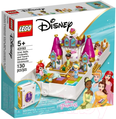 Конструктор Lego Princess Сказочные прикл. Ариэль, Белль, Золушки и Тианы 43193