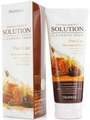 Пенка для умывания Deoproce Natural Perfect Solution Black Sugar & Honey (170мл)