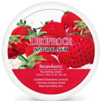 Крем для лица Deoproce Natural Skin Strawberry Nourishing (100мл) - 