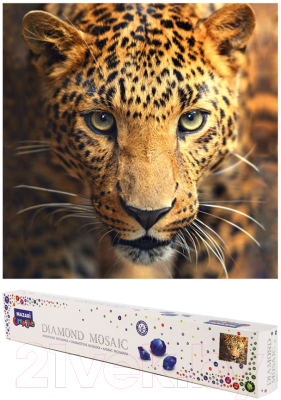 

Набор алмазной вышивки Mazari, Взгляд леопарда / M-10504