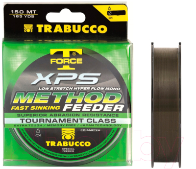 Леска монофильная Trabucco T-Force Xps Method Feeder 0.22.мм 150м / 053-96-220