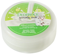 Крем для лица Deoproce Natural Skin Nourishing Cream Milk Cucumber (100мл) - 
