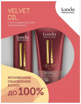 

Набор косметики для волос Londa Professional, Velvet oil Шампунь 250мл+маска 200мл