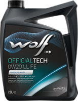 Моторное масло WOLF OfficialTech 0W20 LL FE / 65621/5 (5л) - 