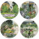 Набор тарелок Gien Paris A Giverny / 1738B4AD50 (4шт) -