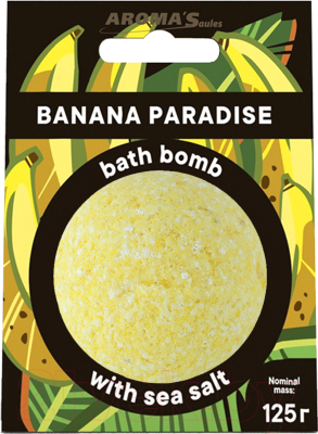 Бомбочка для ванны Aroma Saules Банановый рай (125г)