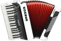Аккордеон Hohner Bravo III 72 / A16612 (белый) - 