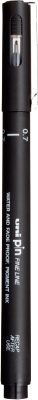 Лайнер UNI Mitsubishi Pencil PIN07-200(S) Black (0.7мм, черный)