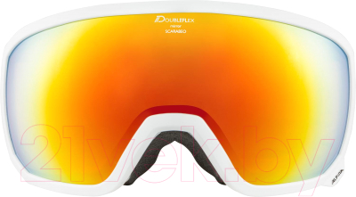 Маска горнолыжная Alpina Sports Scarabeo Q-Lite / A7256812-12 (белый)