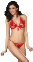 Костюм эротический LivCo Corsetti Fashion Strap Hearts / LC 90008 (S/L) - 