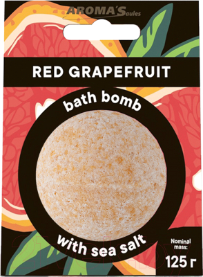Бомбочка для ванны Aroma Saules Красный грейпфрут (125г)