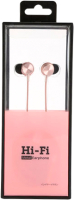 Наушники-гарнитура Miniso HiFi CD Pattern / 9925 (розовый) - 