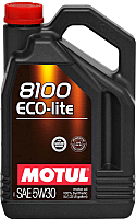 Моторное масло Motul 8100 Eco-lite 5W30 / 108214 (5л) - 