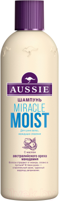 Шампунь для волос Aussie Miracle Moist для сухих поврежденных волос (300мл)