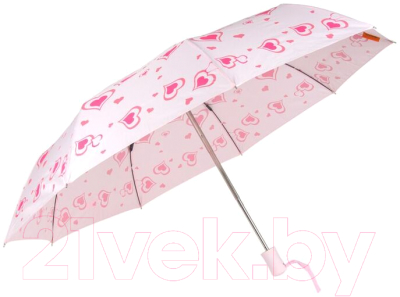 Зонт складной Frei Regen FS561 (белый/розовый)