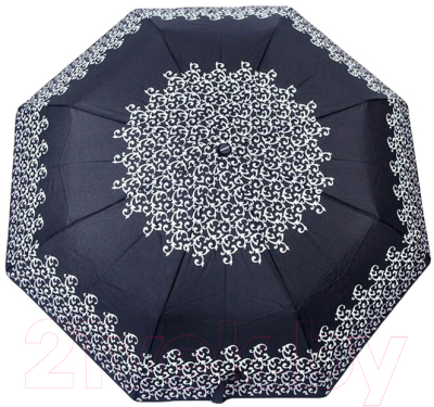 Зонт складной Gimpel 16110 (чёрный/белый)