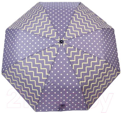 Зонт складной Капелюш 1430 (серый/фиолетовый)
