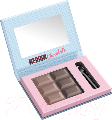 

Тени для бровей Misslyn, Брюнет/шатен (коричневый), Brow Duo Eyebrow Powder 374.4