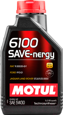 Моторное масло Motul 6100 Save-nergy 5W30 / 107952 (1л)