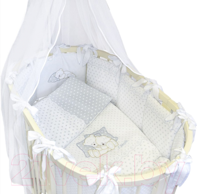 Комплект постельный для малышей L'Abeille Dolce 8 овал (бязь)
