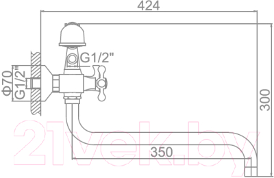 Смеситель Ledeme L2619C