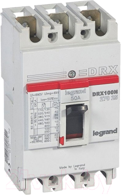 Выключатель автоматический Legrand DRX 125/50A 3P 20KA / 27025