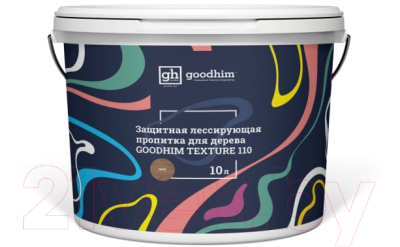 Пропитка для дерева GoodHim Texture 110 лессирующая для дерева (орех, 10 л)