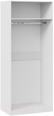 Шкаф ТриЯ Глосс СМ-308.07.212 с 2 зеркальными дверями (белый глянец)